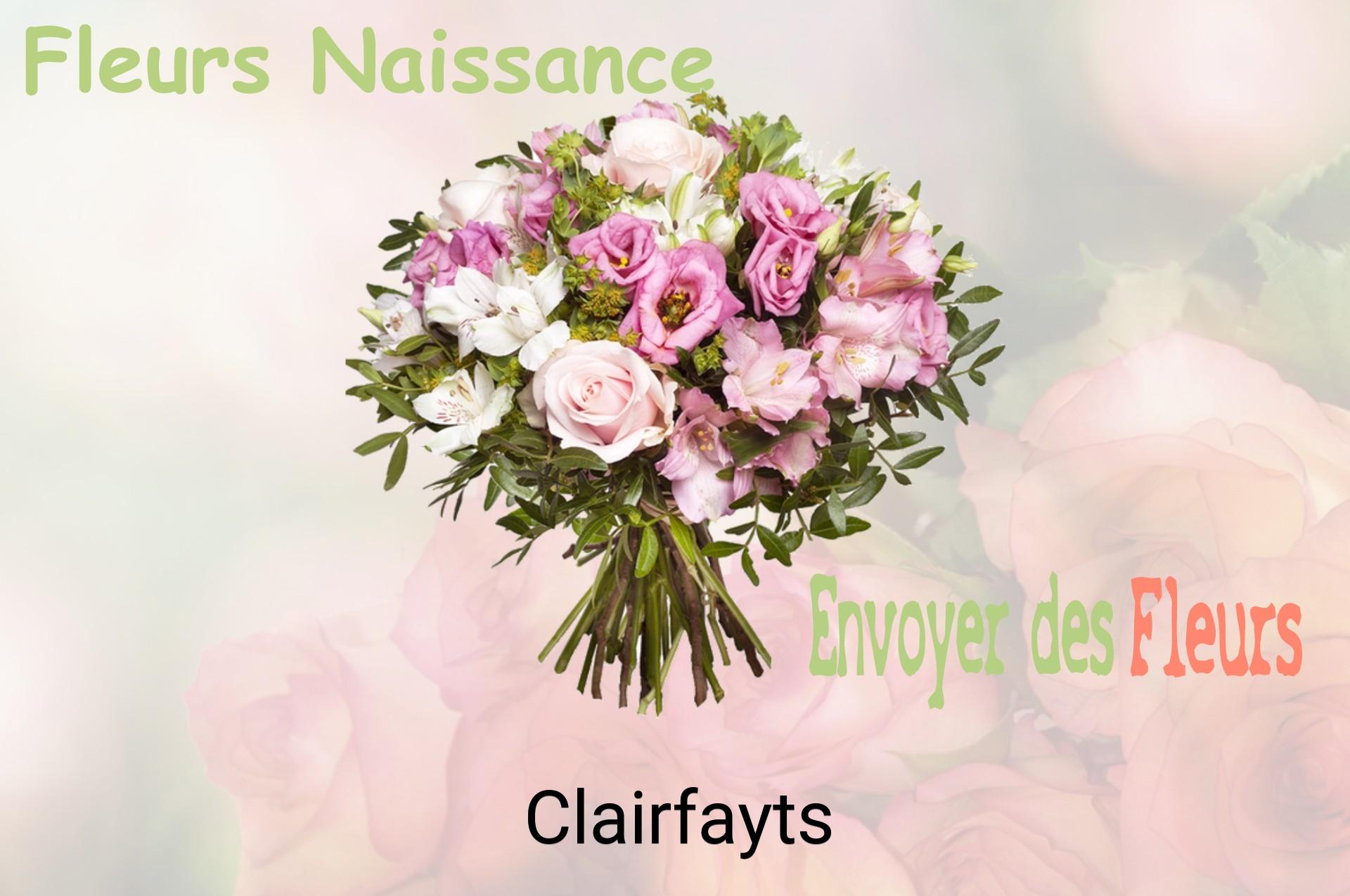 Bouquet de fleurs de naissance livré à Clairfayts
