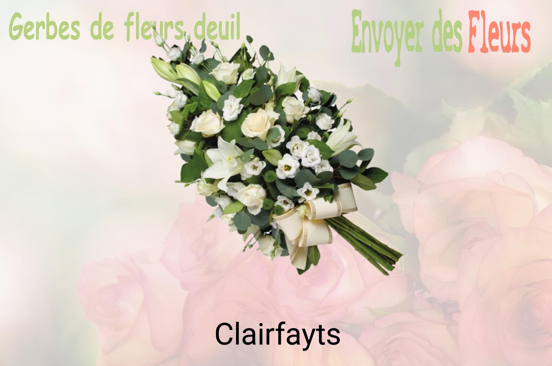 Gerbe de fleurs de deuil livrée à Clairfayts